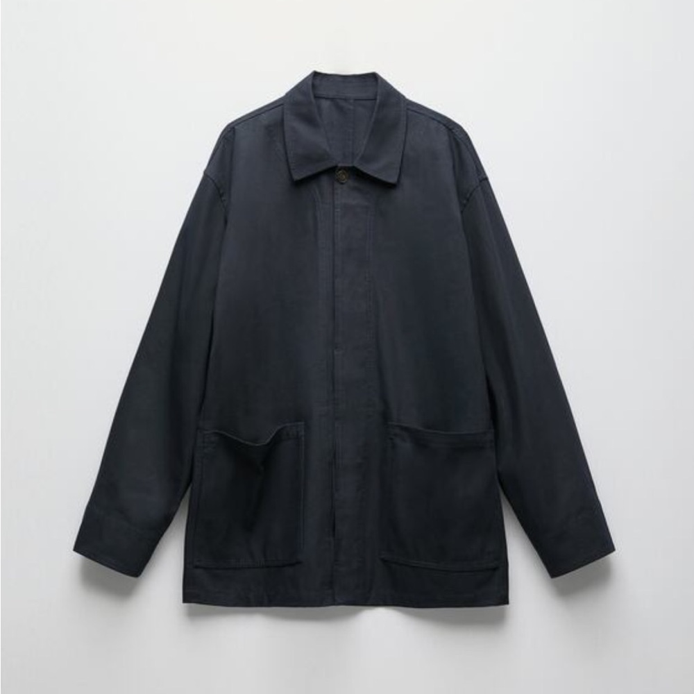 ZARA: Oversized Cotton Jacket, Size Small-Medium